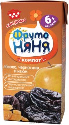 Компот Фрутоняня из яблок чернослива и изюма 0.2 л
