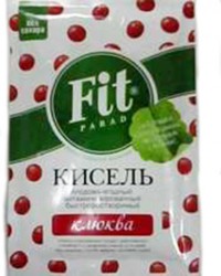 Кисель 30 г Fit Parad витаминизированный клюква без сахара