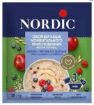 Каша, Nordic (Нордик) 35 г 1 шт овсяная моментального приготовления с яблоком черникой и малиной