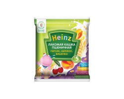 Каша молочная Heinz Лакомая кашка пшеничная абрикос персик вишенка с 5 мес 30 г
