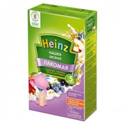 Каша молочная Heinz Лакомая кашка овсяная яблоко черника и черная смородина с 5 мес 200 г