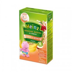 Каша молочная Heinz Пудинг бананчик яблочко в сливках с 6 мес 200 г
