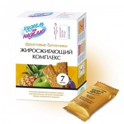 Батончик фруктовый Худеем за неделю жиросжигающий комплекс 7 шт. 10 г