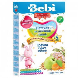 Каша молочная Bebi Премиум гречка курага яблоко с 5 мес 200 г