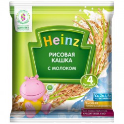 Каша молочная Heinz рисовая с 4 мес 30 г