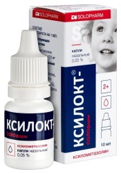 Ксилокт-СОЛОфарм капли наз. 0.05% 10 мл 1 шт.