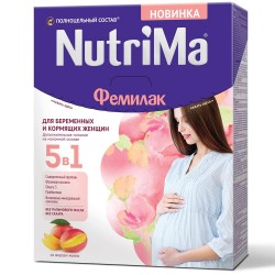 Смесь 350 г NutriMa Фемилак для беременных и кормящих дополнительное питание на молочной основе 5в1 манго