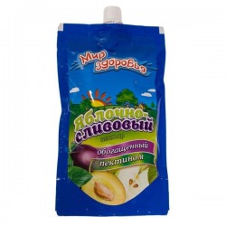 Нектар Мир здоровья яблочно-сливовый обогащенный пектином 200 мл дой-пак